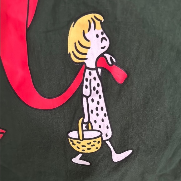 Vintage Red Elephant Green Short Sleeve Top - Picture 13 of 14